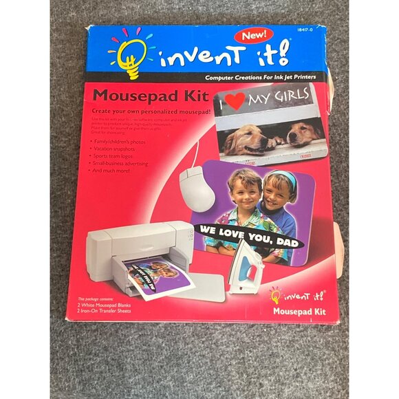 VTG Invent It 2000 Mousepad Kit 18417-0 Personal Computer Creation Ink Jet Print - Picture 2 of 16